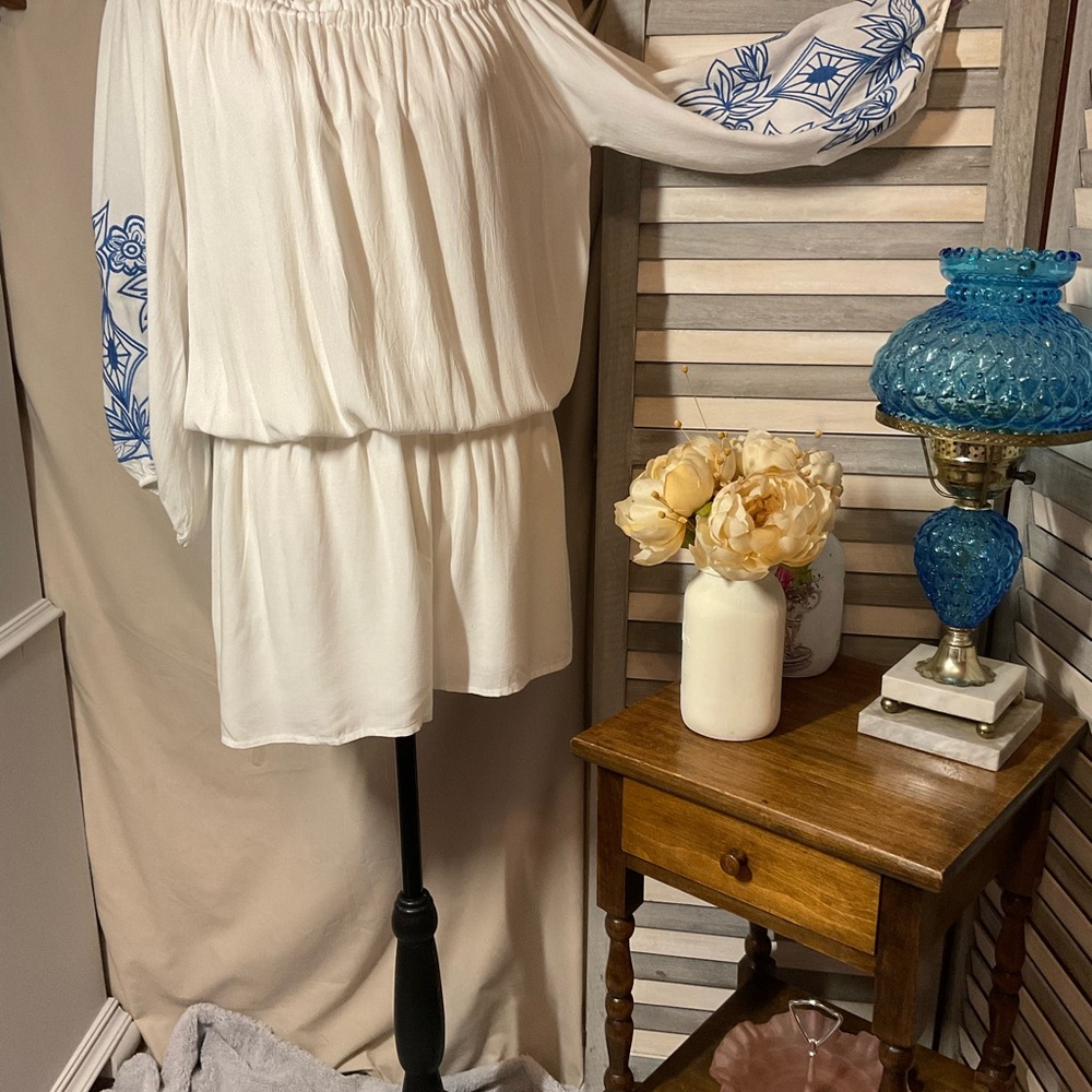 Kori Cream Smocked Sleeve Shorts Romper